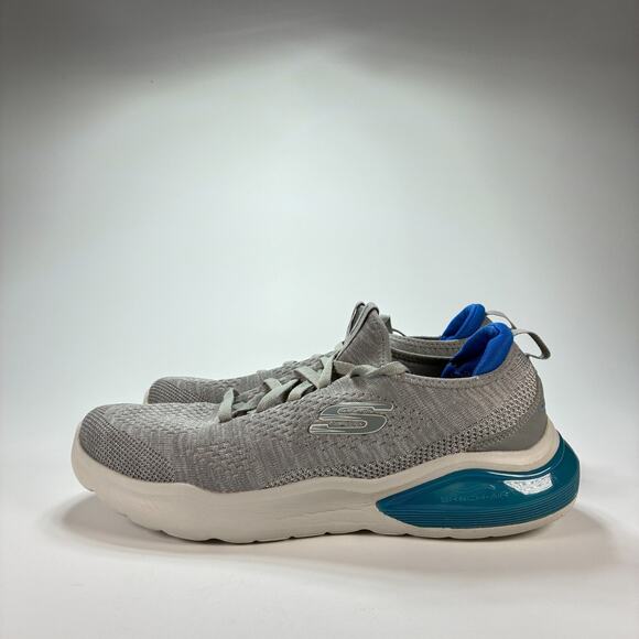 Skechers Air Cushioning Binson Grey Blue Running Shoes 232561 Men's Size 12 - Picture 4 of 10